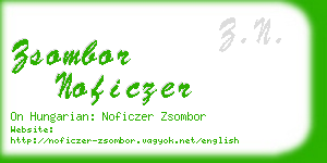 zsombor noficzer business card